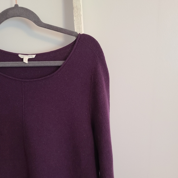 Eileen Fisher♡ Large 100% Organic cotton ribbed trim dress - Picture 2 of 4